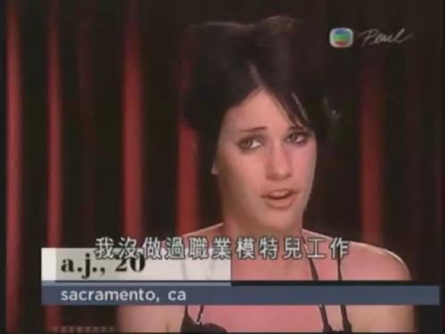 我沒做過職業模特兒工作