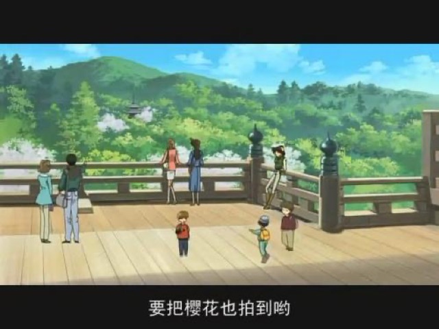 要把櫻花也拍到喲