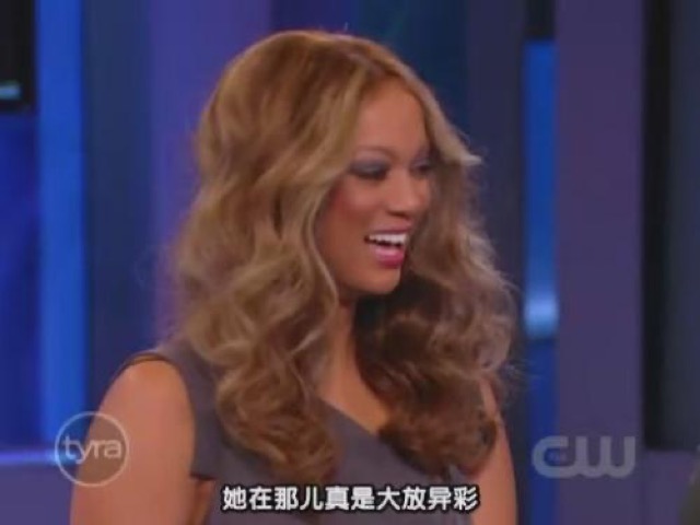 她在那兒真是大放異彩