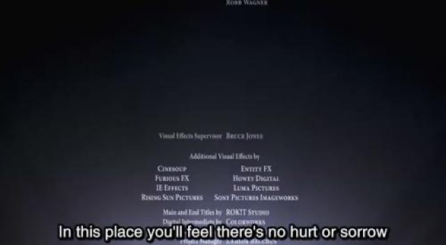 In　this　place　you'll　feel　there's　no　hurt　or　sorrow