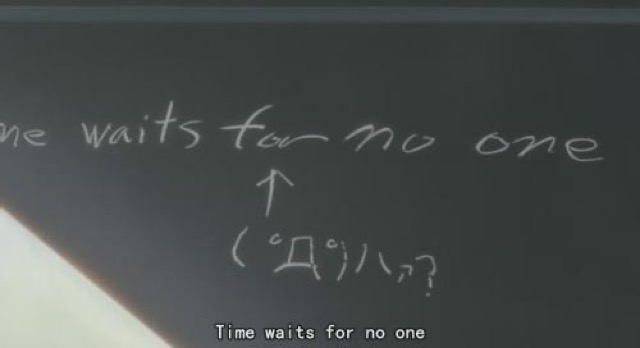 Time　waits　for　no　one